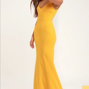Lulu’s infinite glory yellow golden maxi